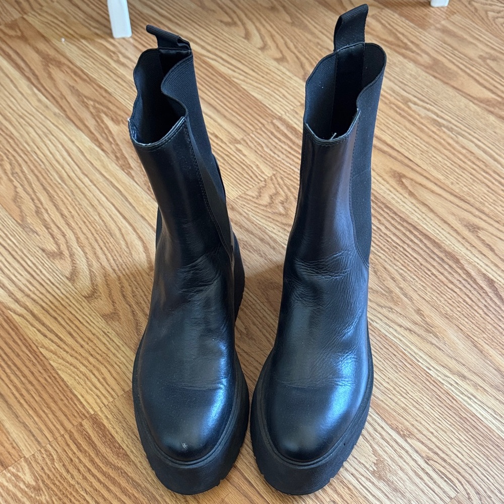 Zara Platform Chelsea Boots - Picture 2 of 7
